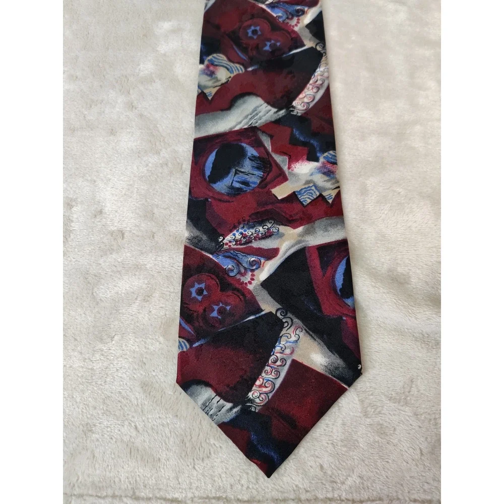 Vintage Wembley Tie Abstract Geometric Designer Polyester 4
